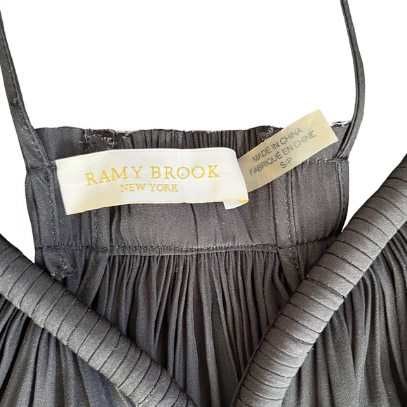 Ramy Brook Black Silk A Line Tank Top Size S - Picture 4 of 4